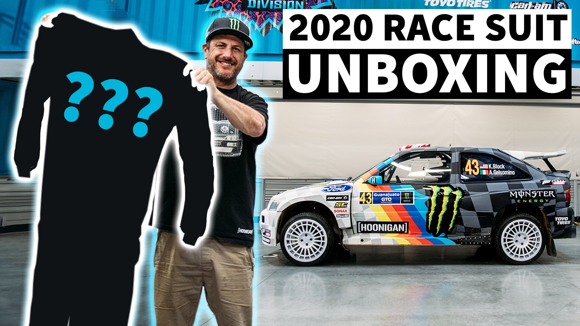 Ken Block Unboxing Rare Race Suit & Donuts in Gymkhana Escort
