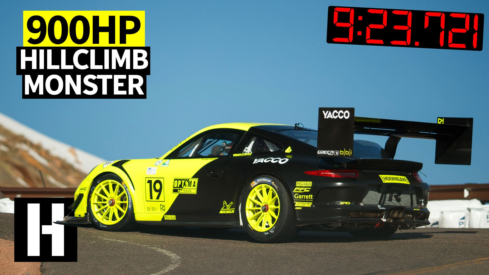 900hp Twin Turbo Porsche 911 at 2019 Pikes Peak Hillclimb – Hoonigan