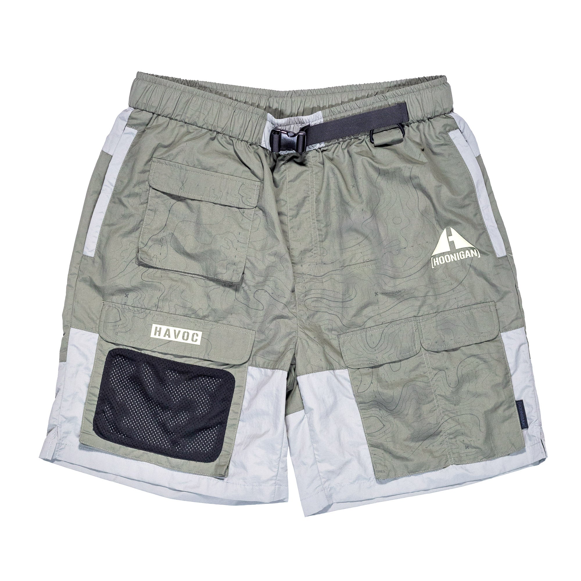 Hoonigan H.A.V.O.C. Rain-Activated Cargo Shorts | Two-Tone Olive+