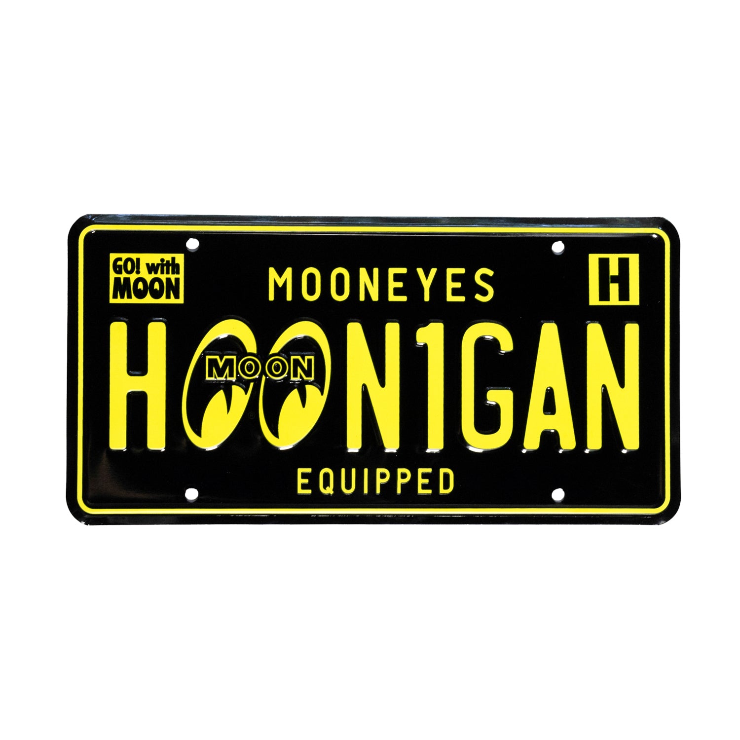 Hoonigan x Mooneyes EQUIPPED License Plate | Alloy Metal | 6
