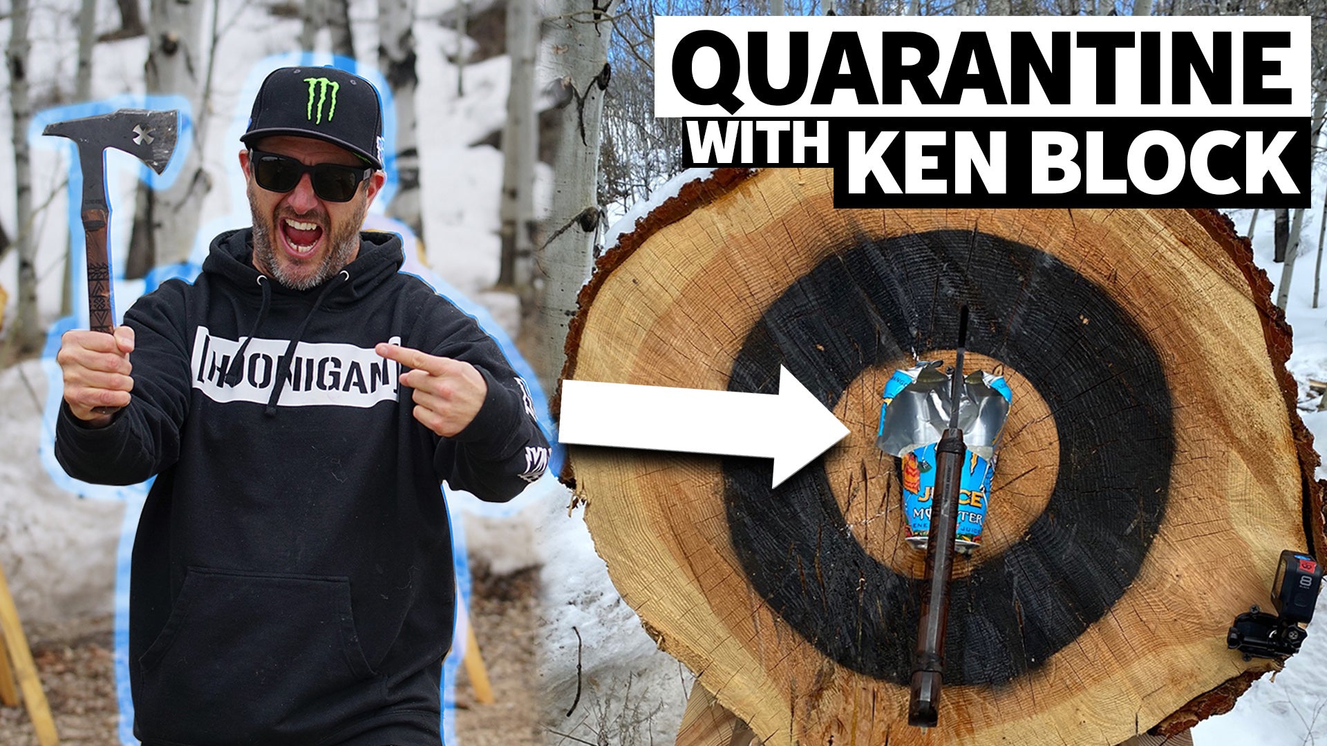 Ken Block's PRO TIPS for Quarantine Entertainment + Slo-Mo Monster Can Destruction!