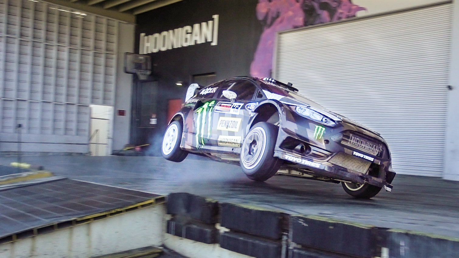 Ken Block Slays the Donut Garage in his 650HP Fiesta #Yardkhana
