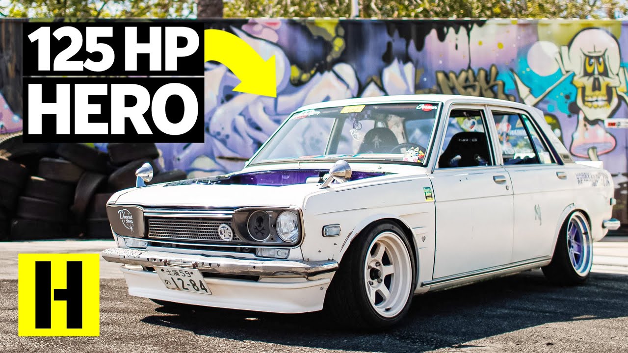 Can You Drift With 125 Horsepower? Hoodless Datsun 510 Shows You Don't Need Power to Party