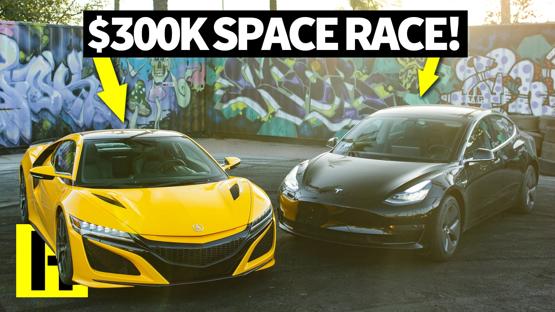 NSX vs Tesla: The Space Race of the Future!?