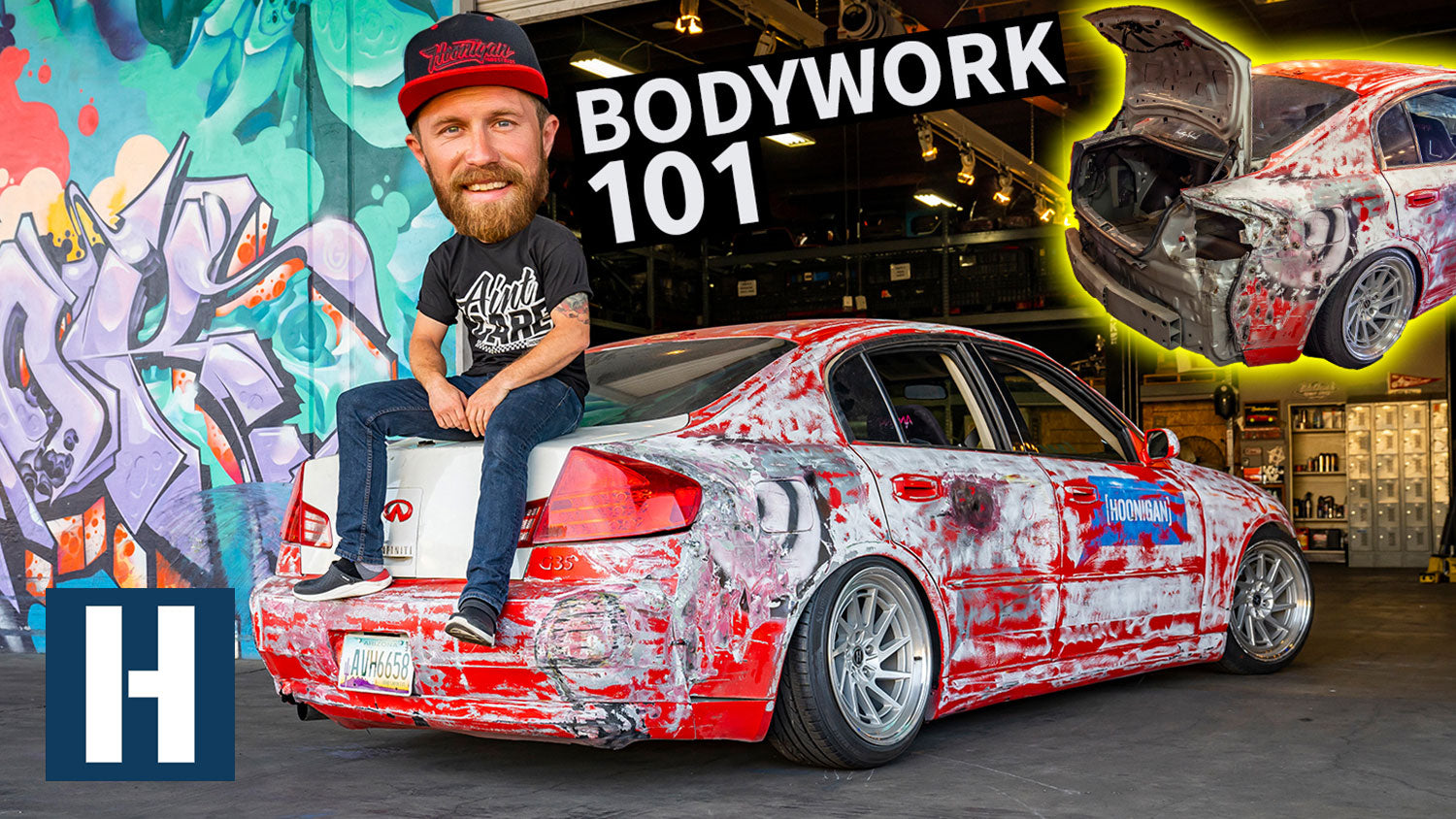 How YOU Can Fix Bodywork in Your Garage: Dan Uses Simple Tools to Fix the G35's Smashed Metal