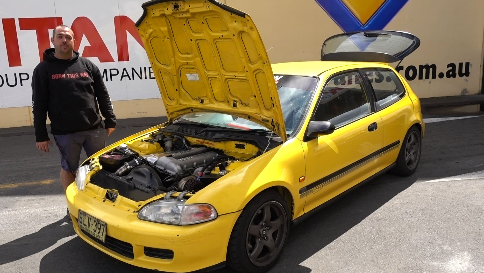 RWD Honda Civic!? Wild SR20 Powered EG Hatch