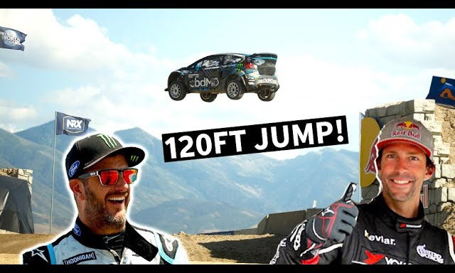 Most Insane Racetrack in the World: Ken Block and Travis Pastrana at Nitro World Games!