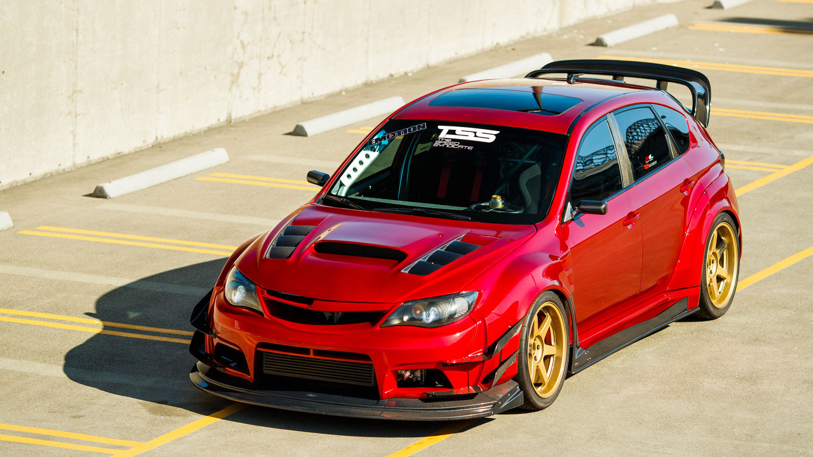 Track Car Build, With NSX Candy-Red Paint