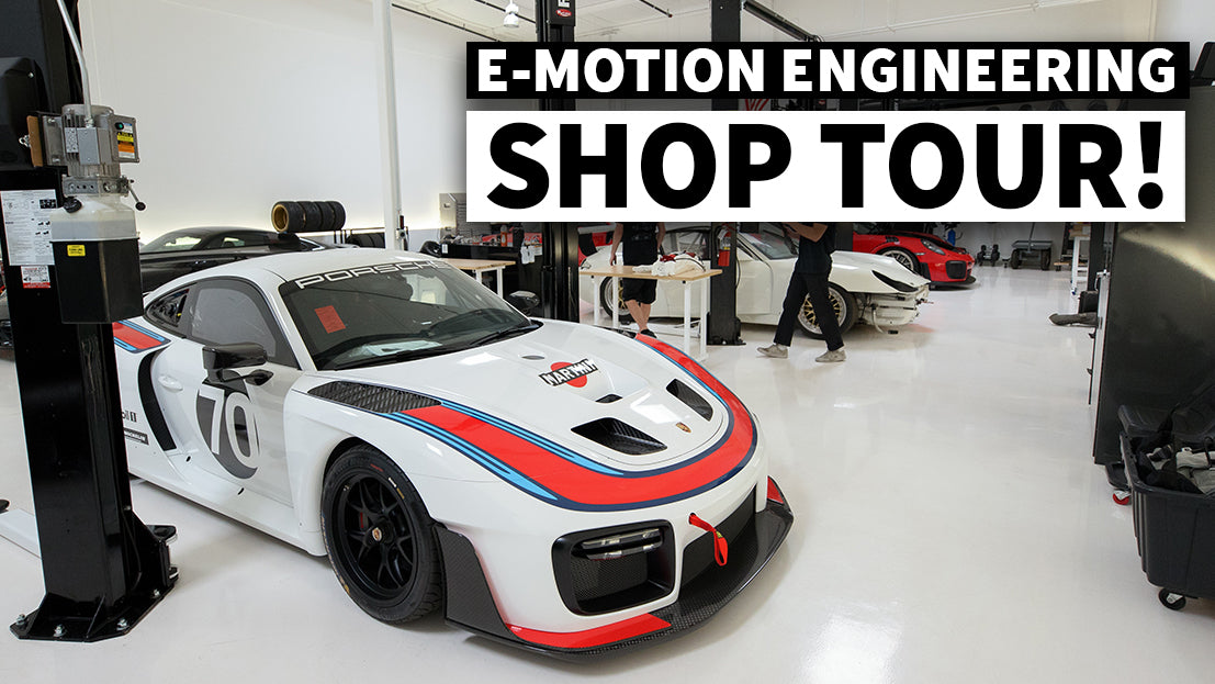 Track Ready Porsches Galore: E-Motion Engineering Shop Tour