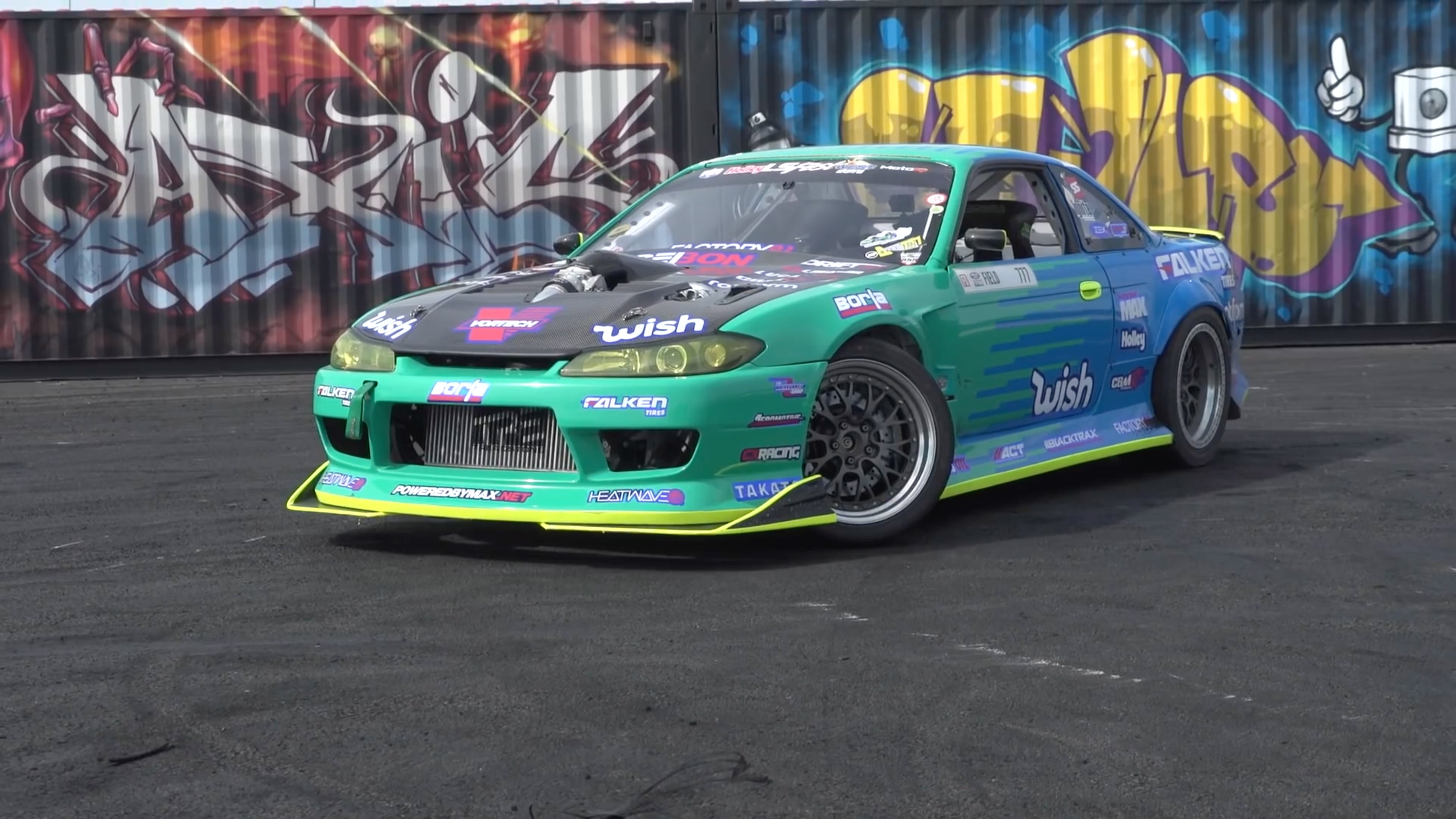 1000hp Supercharged s14 - Ken Block - LS Fest West Huck Session