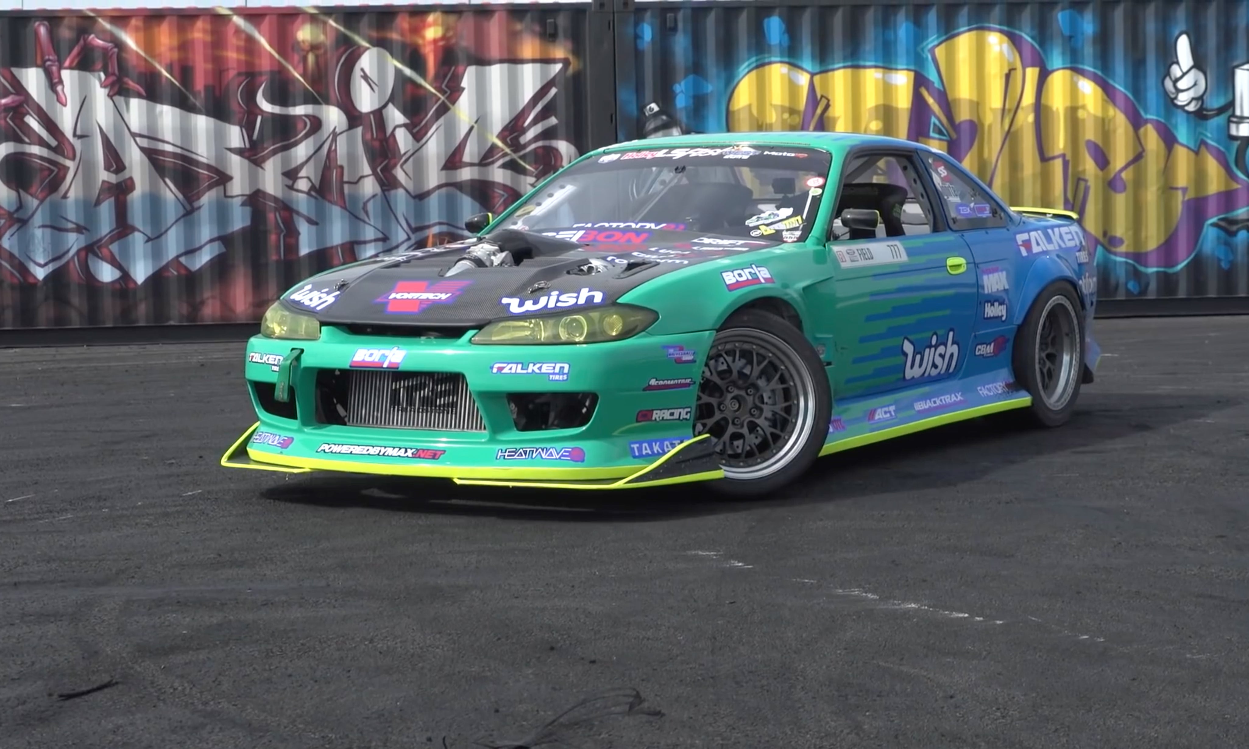 1000hp Supercharged s14 - Ken Block - LS Fest West Huck Session