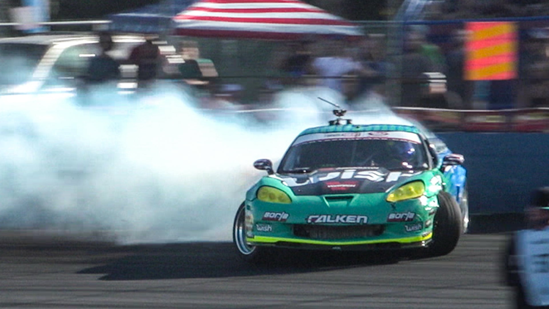 1000hp Drift 'Vette + Rowdy Door Bashing Tandem Battles!