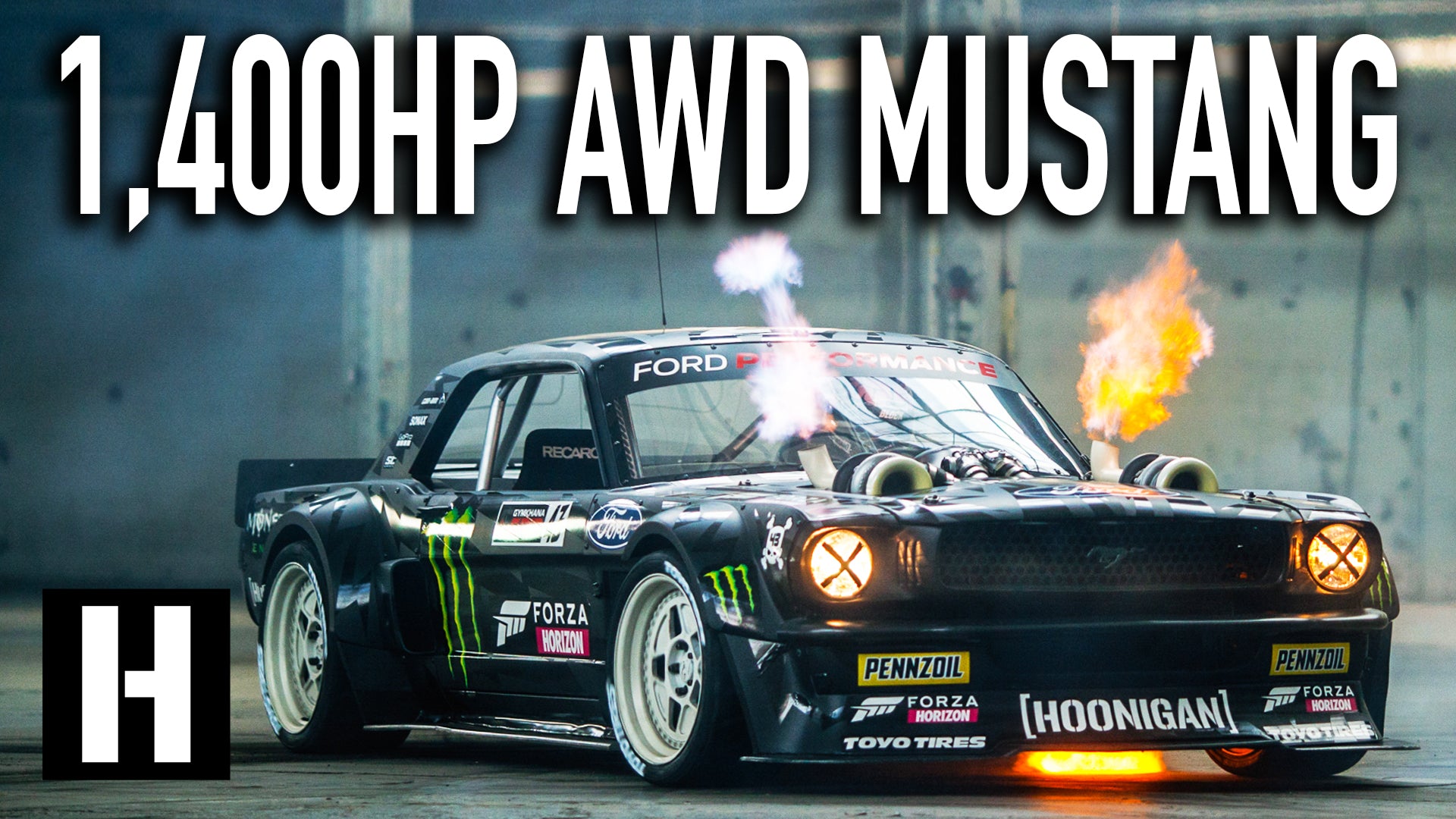 Ken Block's 1,400hp AWD Ford Mustang Hoonicorn V2: Straight from Gymkhana TEN!