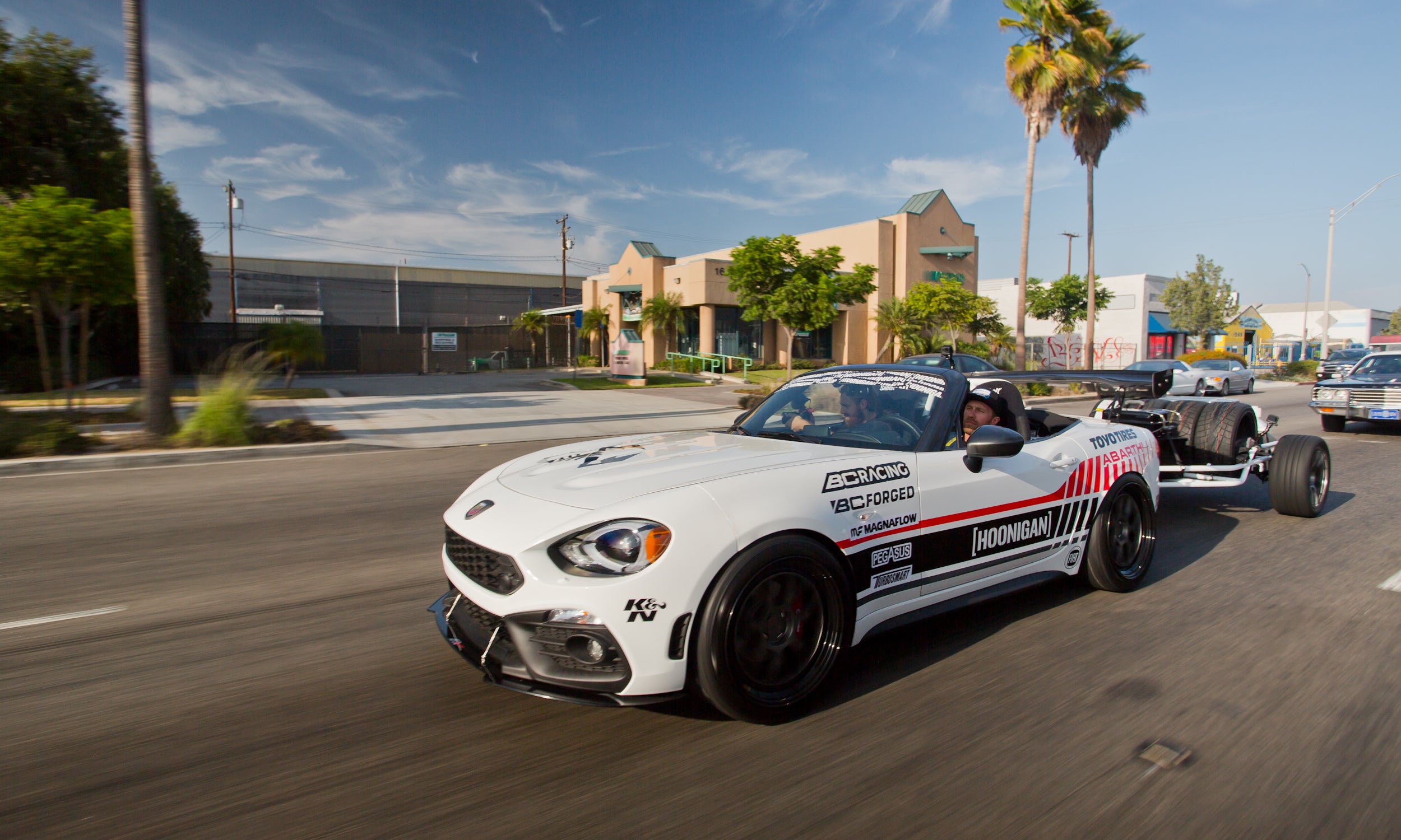 Ultimate Trackday Trailer Setup: our Track Rat Fiat 124 is DONE!