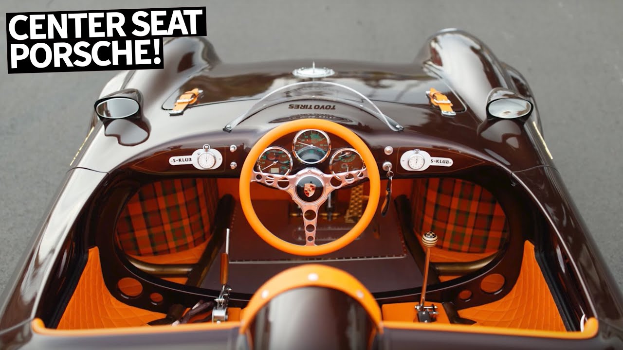 Brotherly Build: Center Seat Porsche 550 Spyder With Gold Plated Engine!
