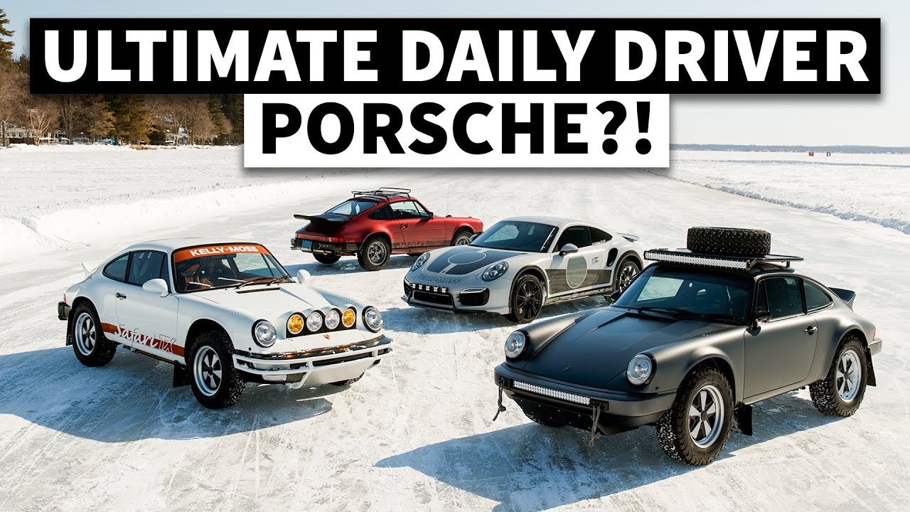 Frozen Lake Shredding in a Safari-Spec Porsche 911 with Kelly-Moss!