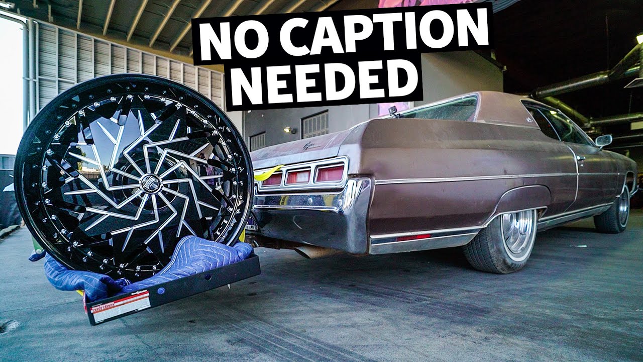 We fit 26" Wheels on our Donk... With NO Cutting