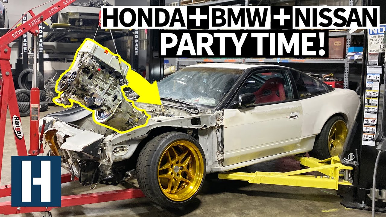 New Bulletproof Seat Time Combo? We Swap a BMW Trans Into a Honda Powered Nissan