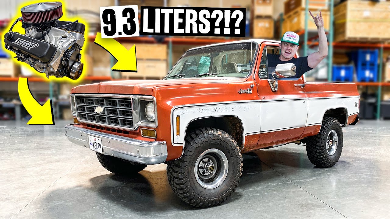 9.3 Liter V8?! Zac's Squarebody K5 Gets a HUGE Motor Swap