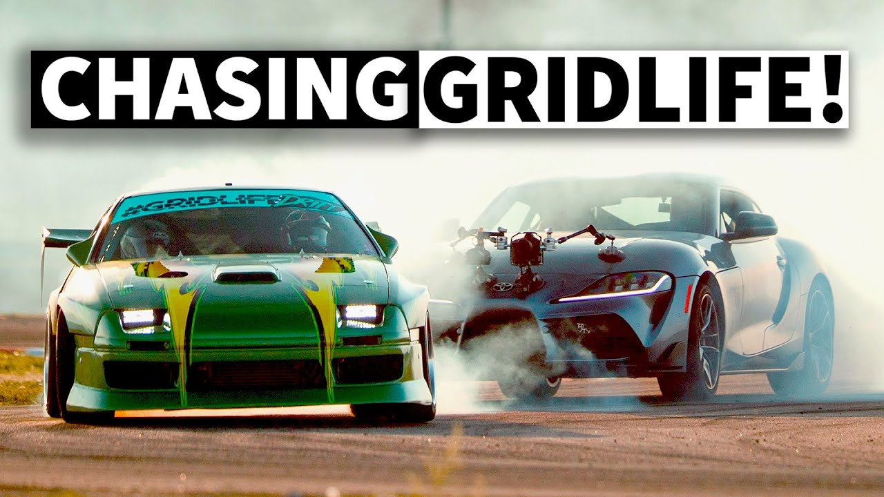 Toyota Supra Camera Car?? Larry Runs $10,000 on the nose of his A90 Chase Vehicle at Gridlife