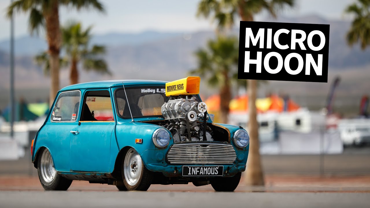 Insane 600hp Supercharged V8 Powered Mini Cooper Burnout Monster