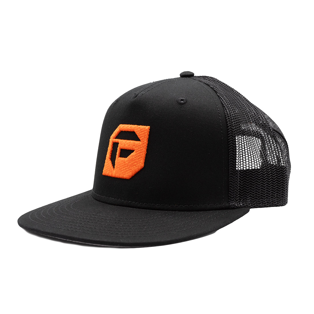 Fuel DEPARTURE Trucker Hat in gray and black with a mesh back and embroidered logo.