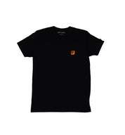 Black Fuel HAZARD Short Sleeve Tee featuring a bold graphic design on the front.