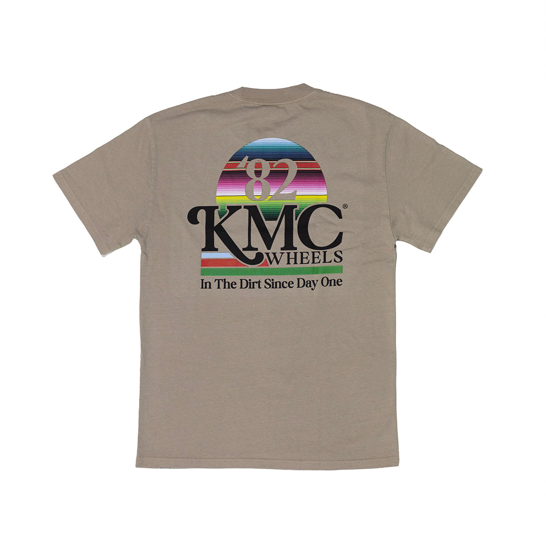 KMC DAY ONE Short Sleeve Tee in white with a minimalist logo printed on the front.
