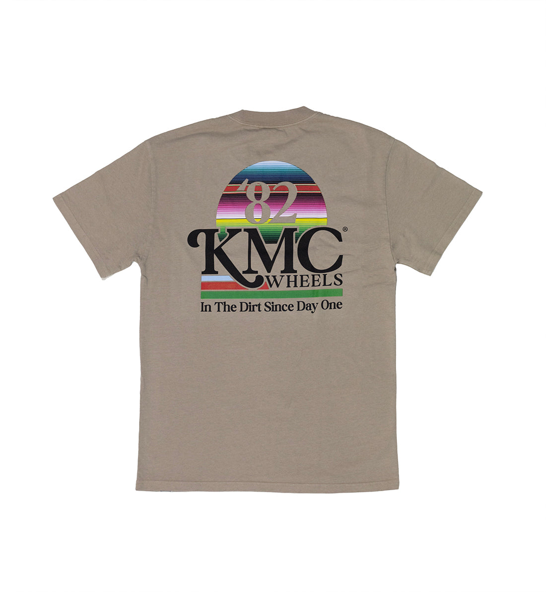 KMC DAY ONE Short Sleeve Tee in white with a minimalist logo printed on the front.
