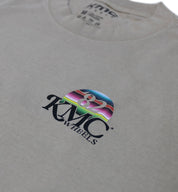 KMC DAY ONE Short Sleeve Tee in navy blue, featuring a minimalist design with a crew neck and short sleeves displayed on a white background.