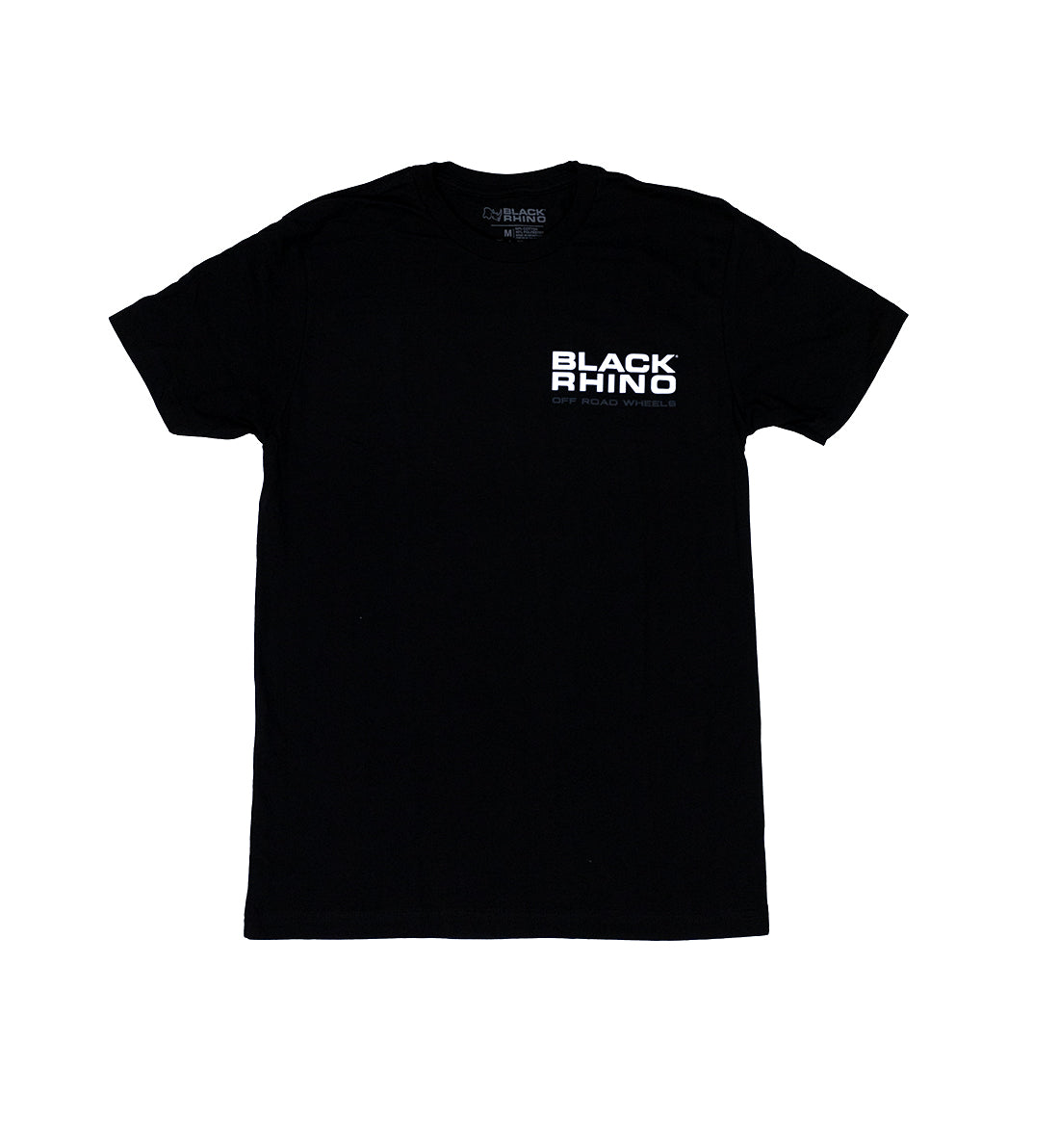 Black Rhino SUMMIT Short Sleeve Tee in black, featuring a minimalist design with a logo on the front.