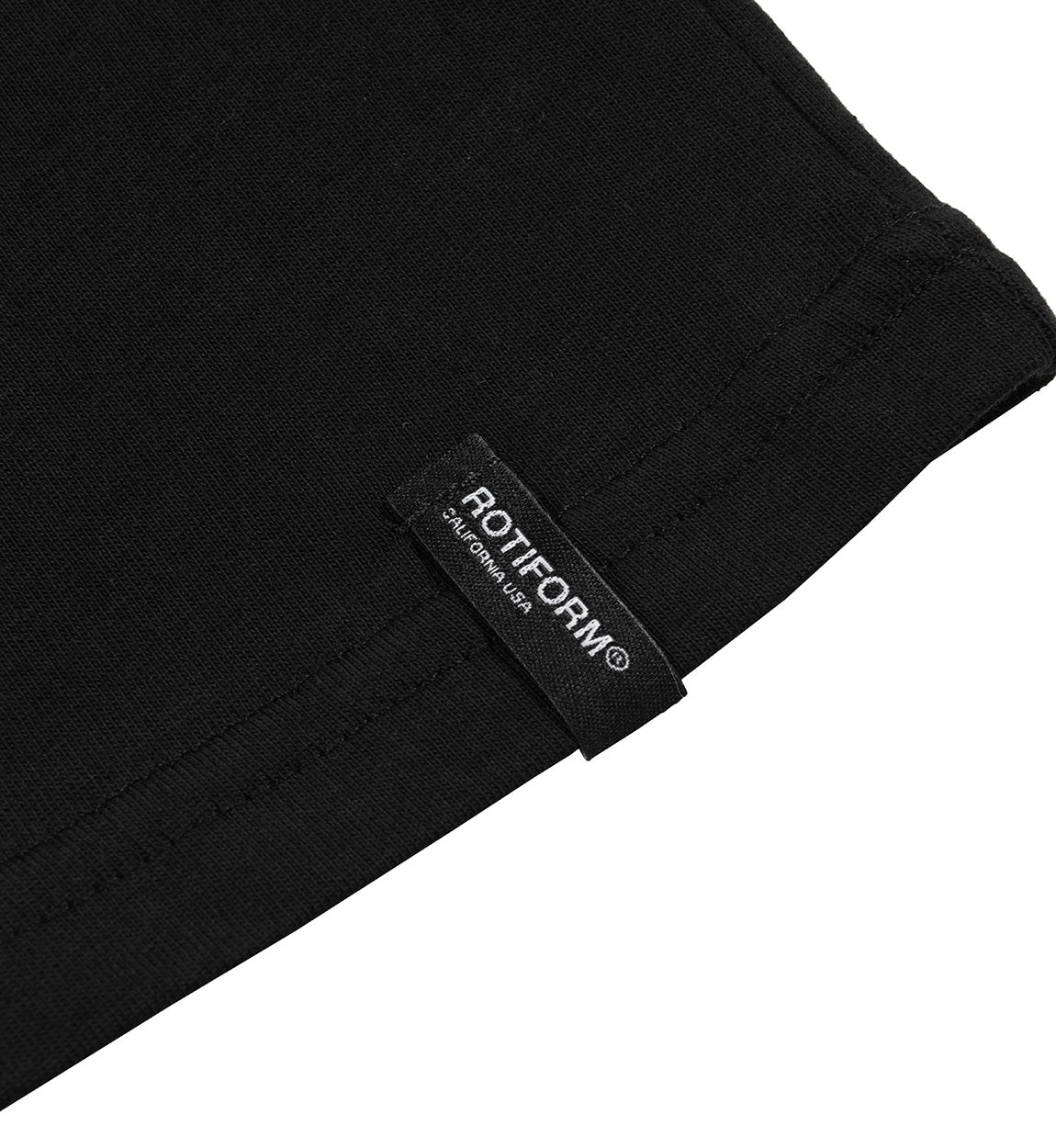 Rotiform MILLIONS SAVED Short Sleeve Tee in black featuring a bold graphic design on the front and short sleeves.