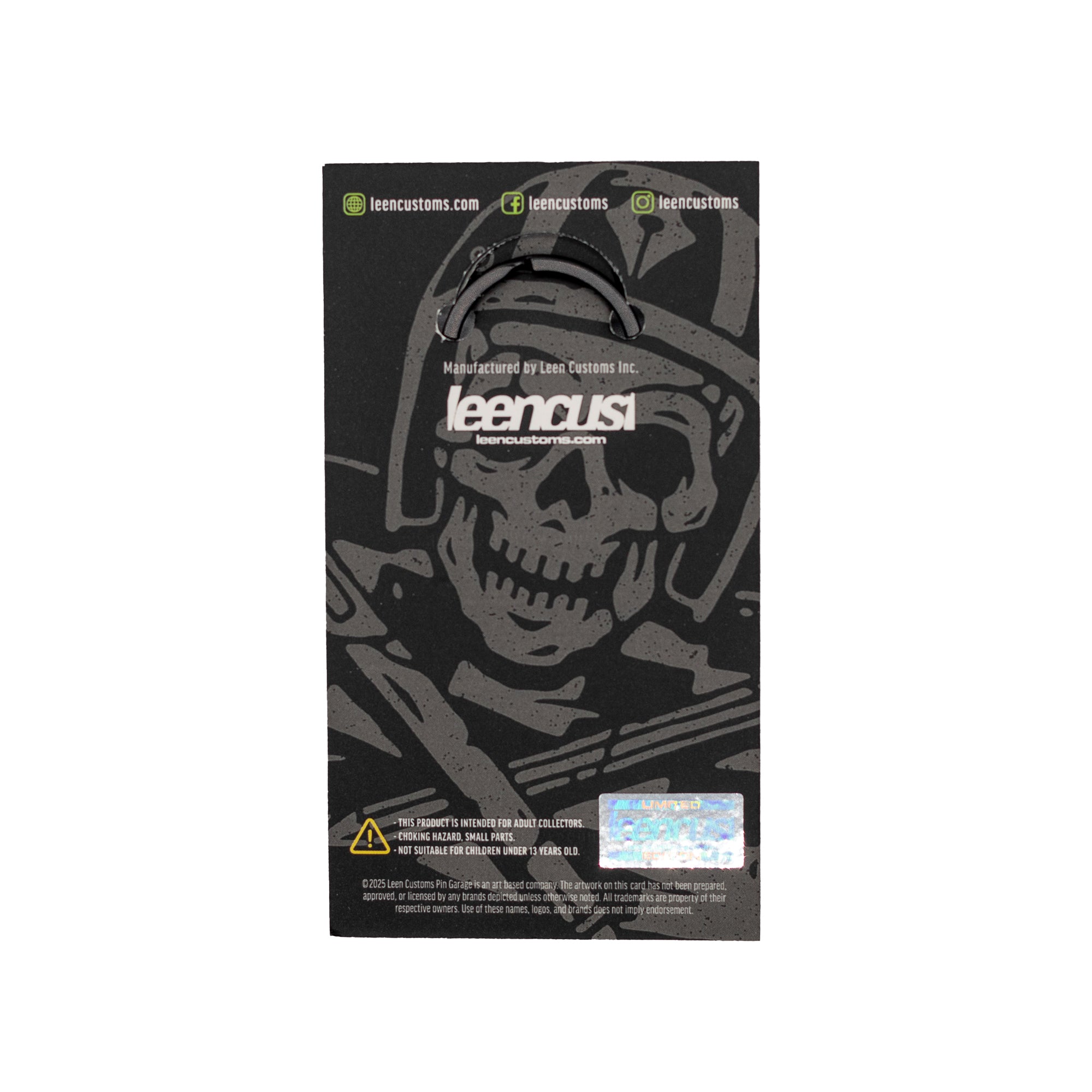 American Force X Leen Customs LIMITED Truck Keychain featuring a detailed truck design in silver and black.