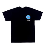 Black short sleeve tee featuring "Chrome is the New Black" graphic from American Racing.