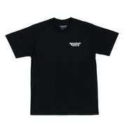 American Racing logo short sleeve tee featuring a bold graphic design on a black fabric.