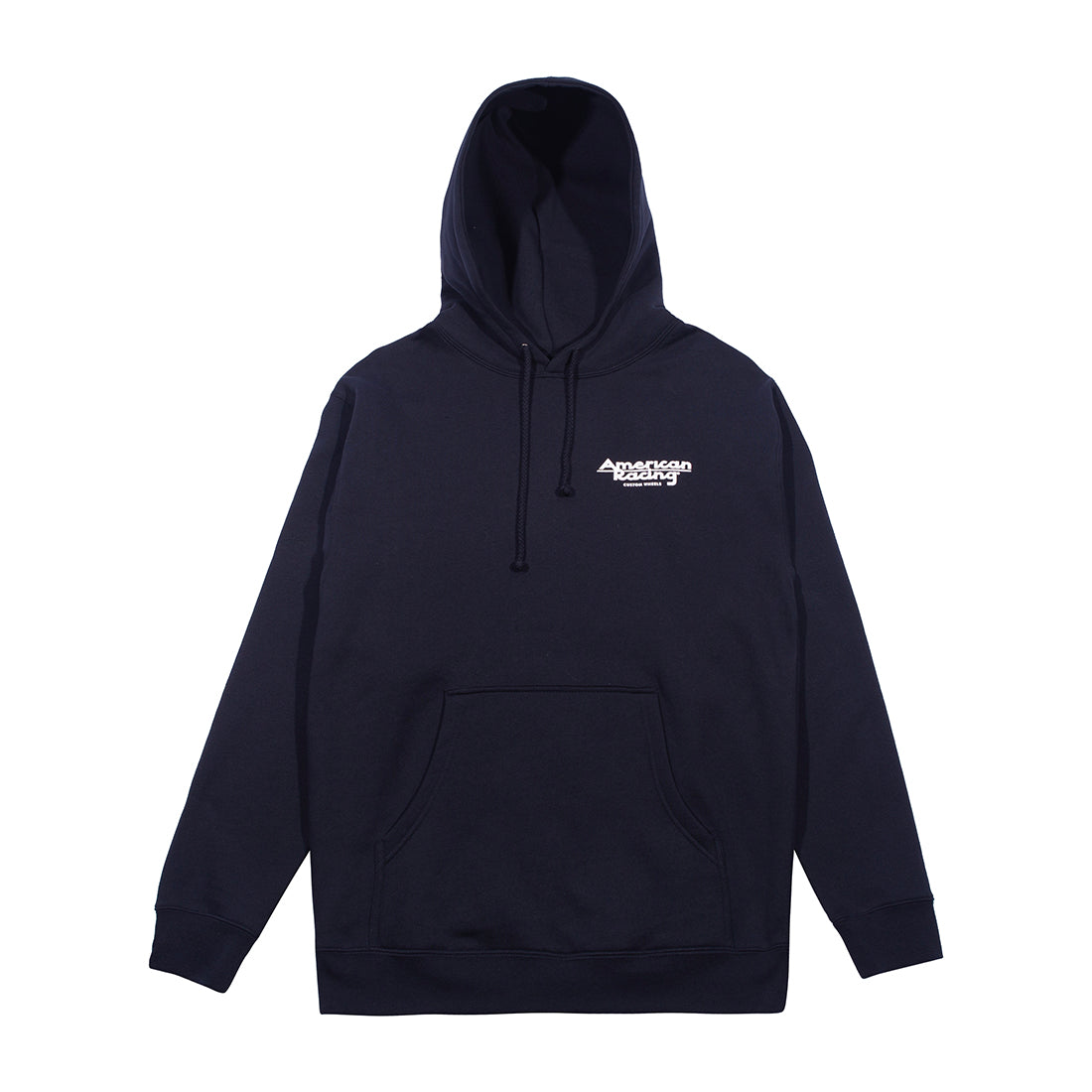 American Racing SEAL Pullover Hoodie in navy blue with front logo design.