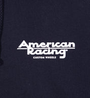 American Racing SEAL pullover hoodie in navy blue with logo detail on the front.