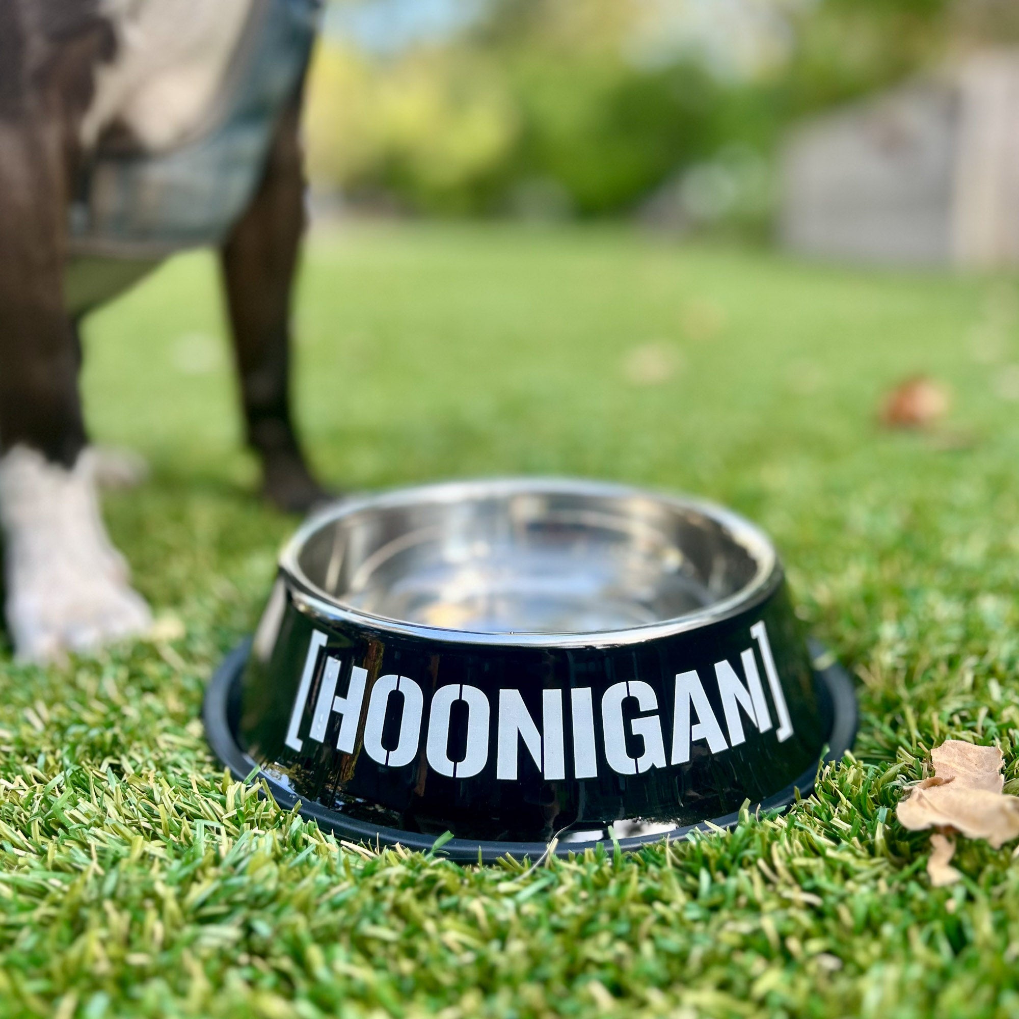 Hoonigan CENSOR BAR BRACKET LOGO Metal Dog Bowl
