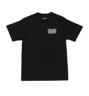 Black Rhino FLYER Short Sleeve Tee in black, featuring a bold graphic logo on the chest and a comfortable, casual design.