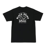 Black Rhino FLYER Short Sleeve Tee in black with a bold graphic logo on the chest.