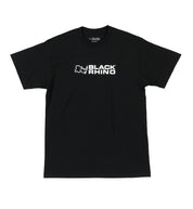 Black Rhino short sleeve tee in black with a bold rhino graphic on the front.