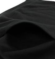 Alt text: Black Rhino logo hoodie featuring a stylish design with a prominent logo on the front, set against a neutral background.