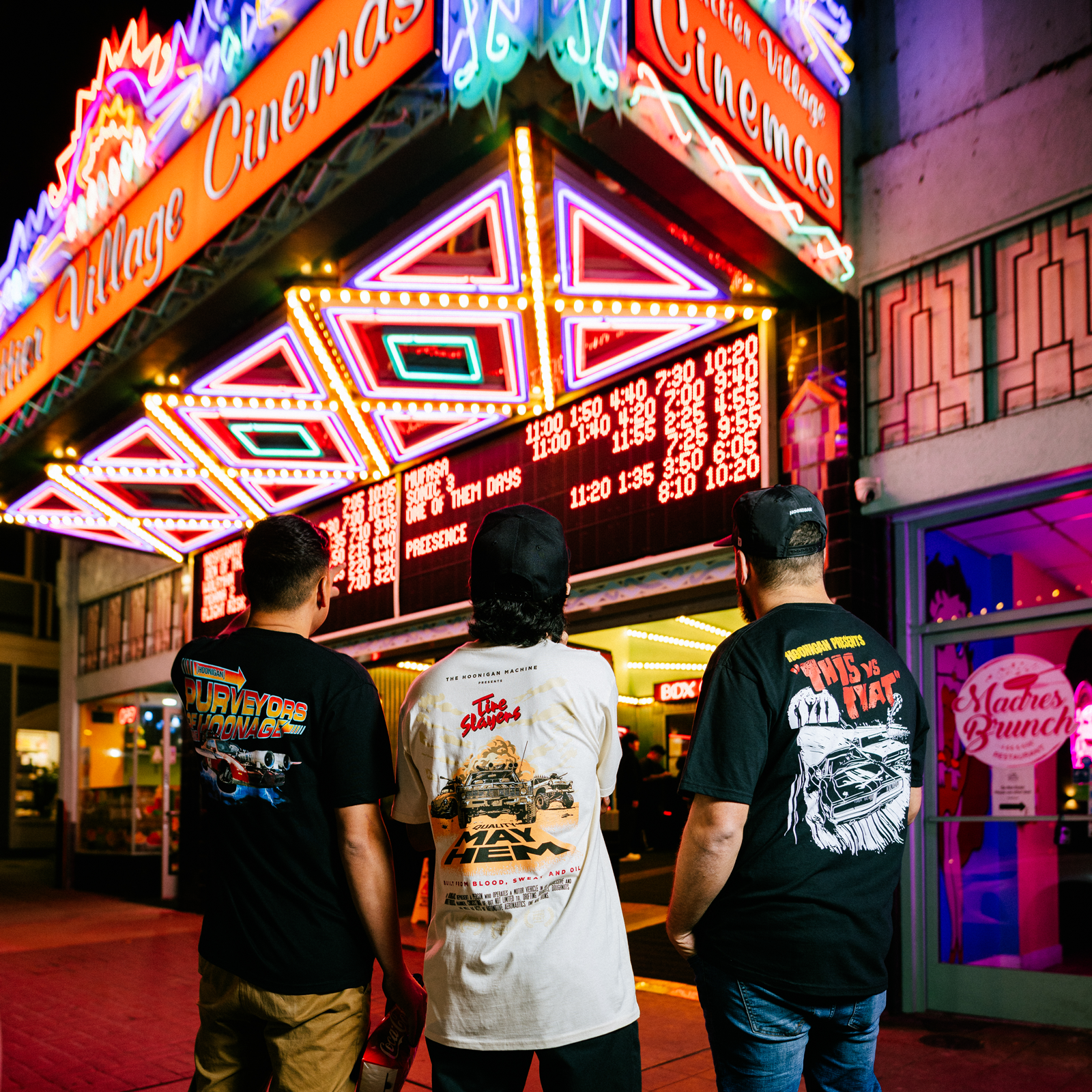 Hoonigan DOUBLE FEATURE Sticker, 4.8 inches, featuring bold graphics and iconic Hoonigan branding on a white background.