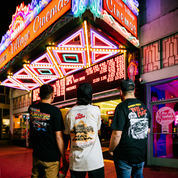 Hoonigan HOONCAPACITOR sticker, 4-inch, featuring a graphic design with bold colors and the Hoonigan logo.