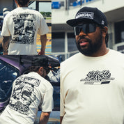 Hoonigan ON SITE short sleeve tee featuring bold graphic design on a black background.