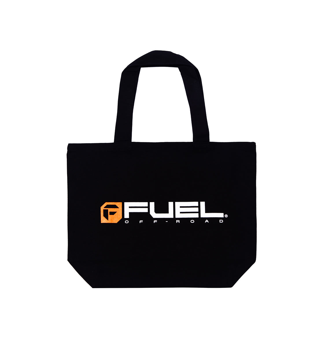 Black Fuel TOTE Bag with logo. Durable design for everyday use.