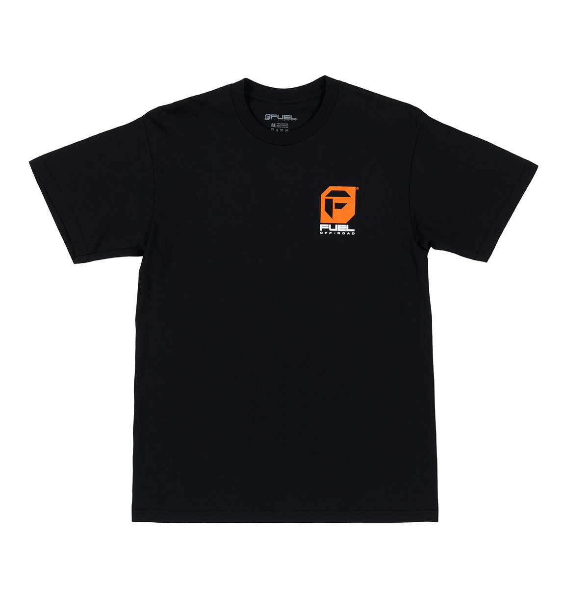 Fuel Orange Logo Short Sleeve Tee featuring a vibrant orange color with a bold logo on the front.