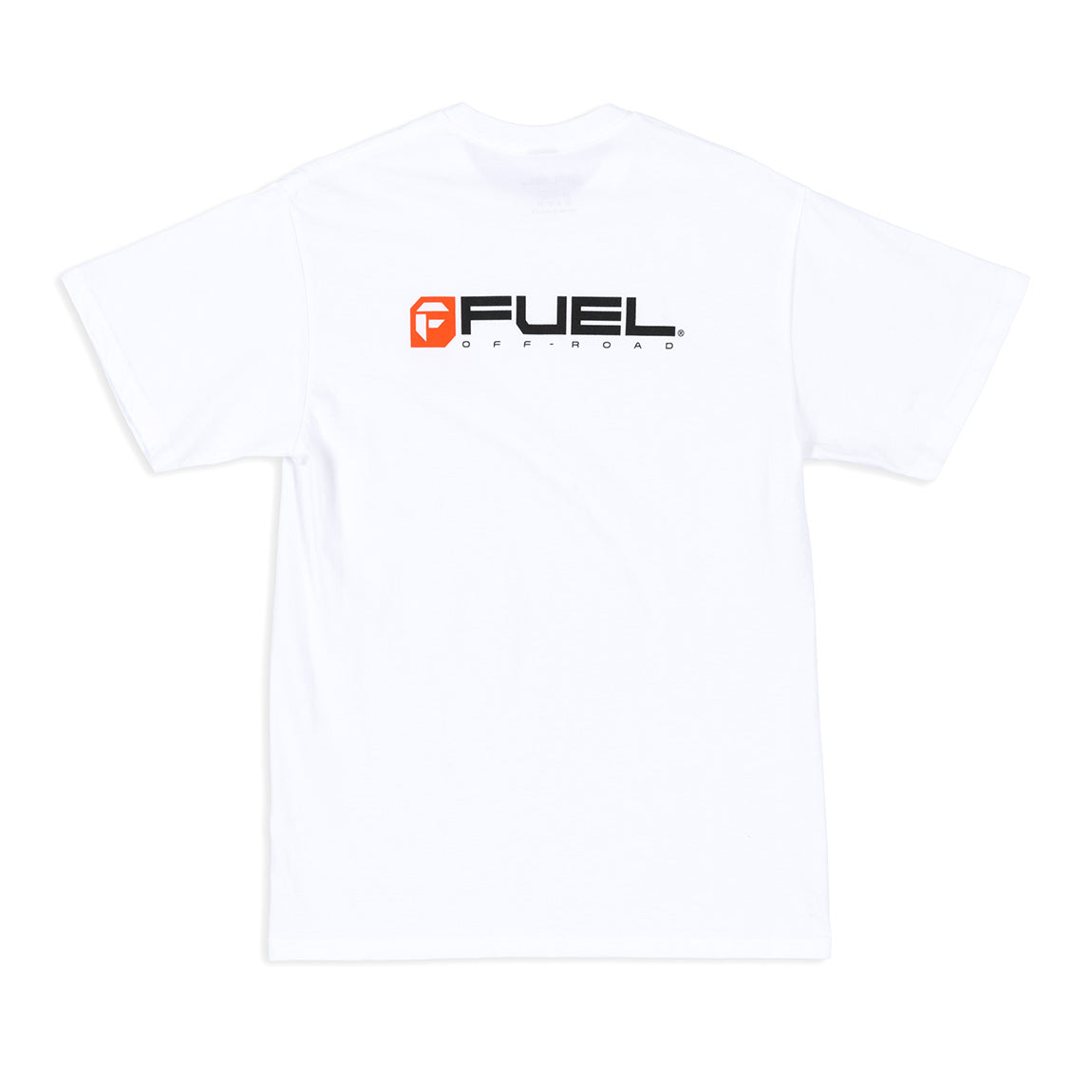 Fuel Orange Logo Short Sleeve Tee in white with an orange logo on the chest.