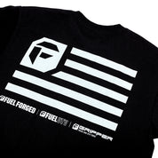 Red Fuel 'MERICA short sleeve tee with a bold white graphic print featuring an eagle and stars.