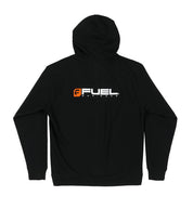 Fuel Orange Logo Hoodie featuring a bold orange color and prominent logo on the front.